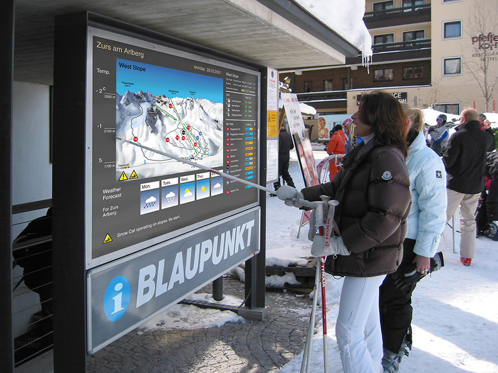 Dynamic ski map display